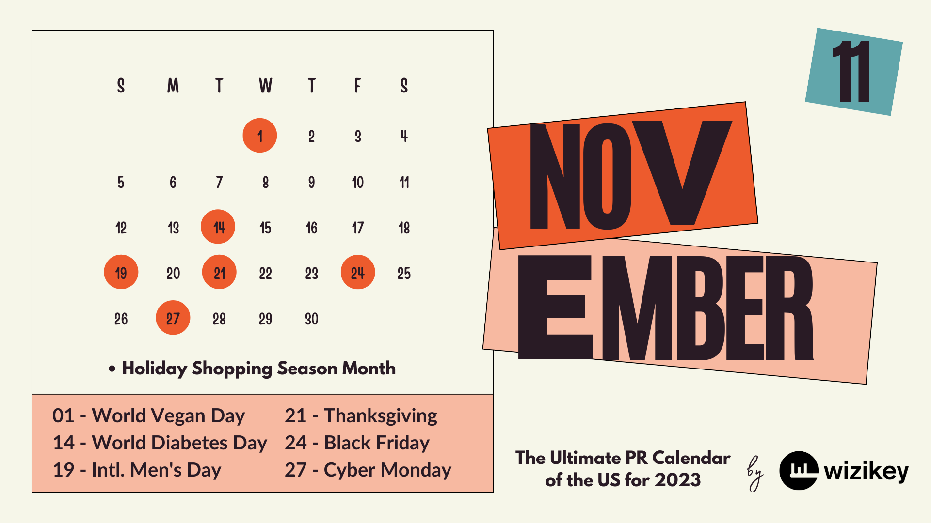 Key PR events for Nov 2023