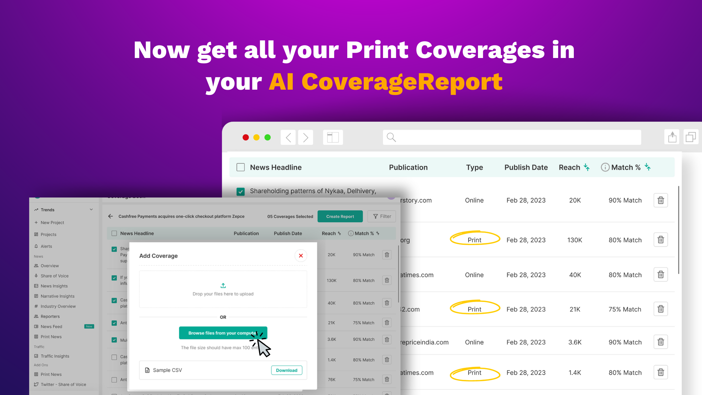 Print in AI coverage report