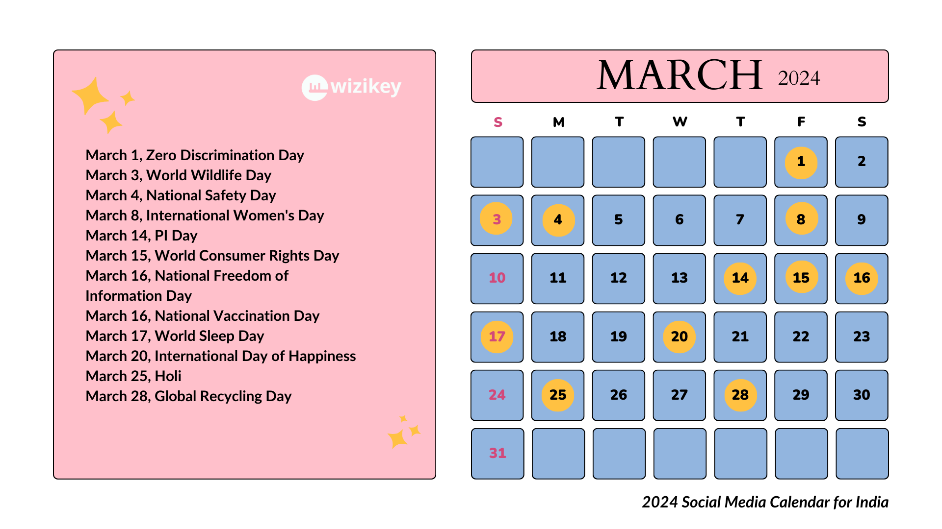 March 2024 Social Media Calendar