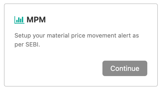 Material Price Movement Alerts