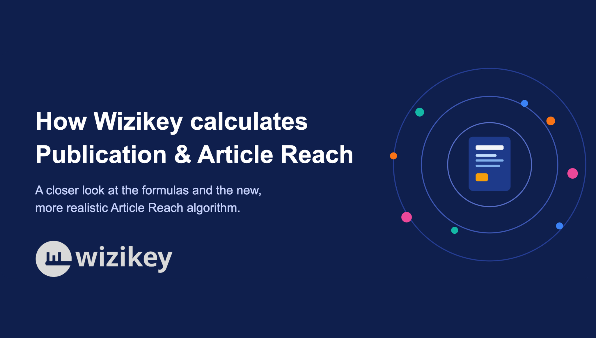 How Wizikey Calculates Publication Reach and Article Reach