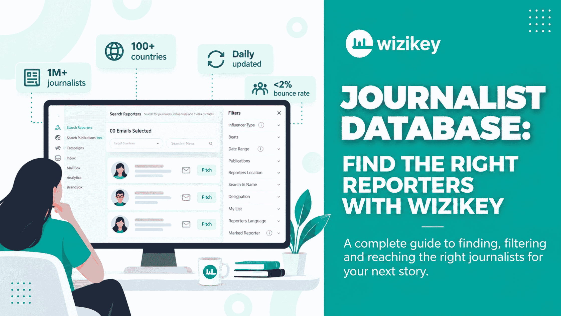Journalist Database: Find the Right Reporters with Wizikey